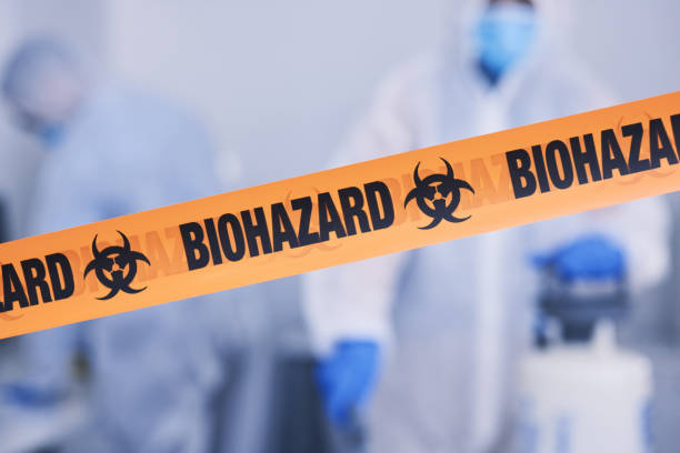 Professional Biohazard Cleanup technician working in Harwich, MA